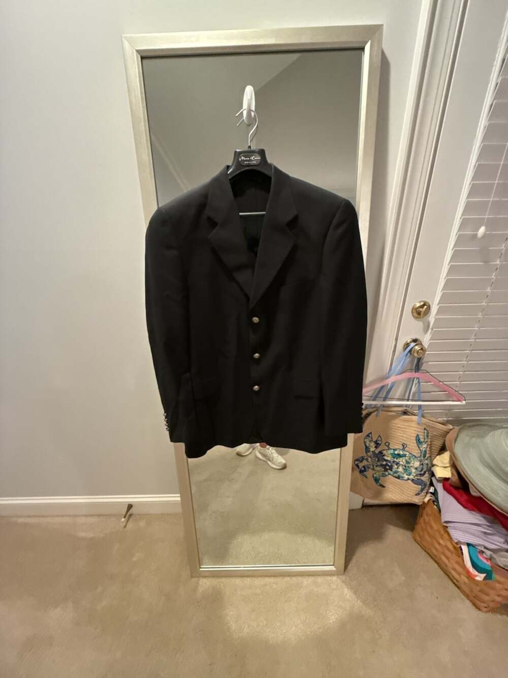 Mario Rossini Made in Italy Black Blazer Jacket 42R